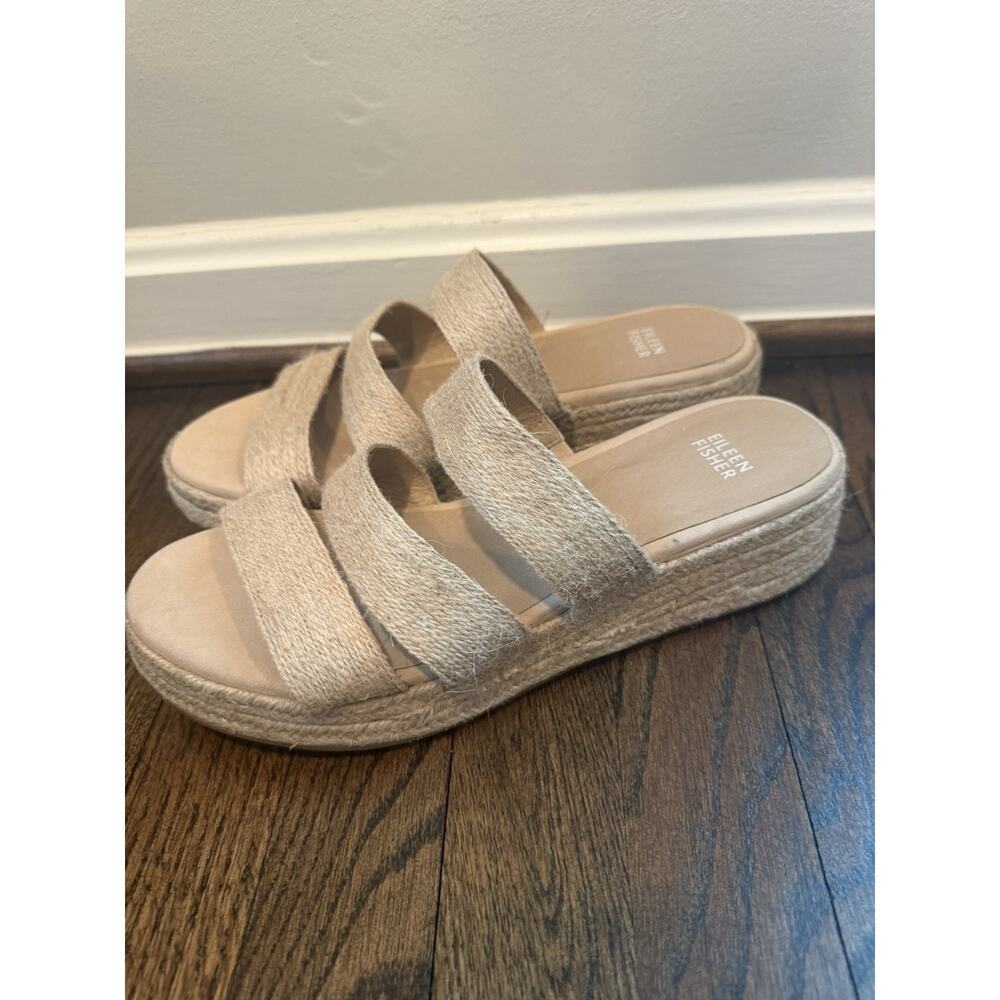 Eileen Fisher Mayla Jute Espadrille Sandal Women's Sz 10 NEW $185 - Picture 3 of 11